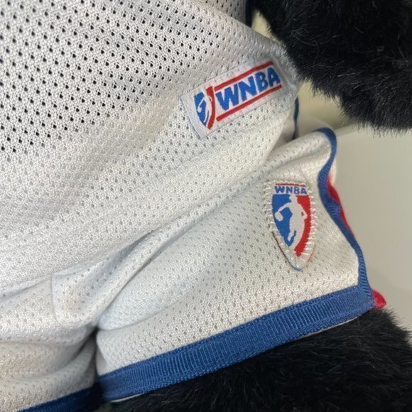 Build-A-Bear WNBA Black Bear Plush, Older Label, Basketball Accessory, 17” - Picture 4 of 11